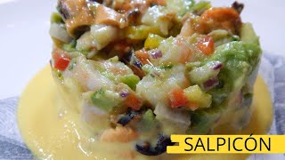 Salpicón de marisco gallego  Receta muy fácil [upl. by Aible]