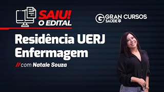 Residência UERJ Enfermagem  Saiu o edital com Natale Souza [upl. by Tamma]