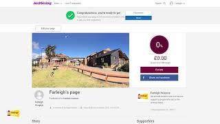 How To Create your JustGiving Fundraising Page [upl. by Edelsten854]