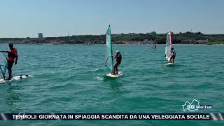 Termoli giornata in spiaggia scandita da una veleggiata sociale [upl. by Anabal109]