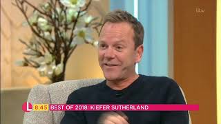 Kiefer Sutherland interview with Lorraine on ITV in 2018 [upl. by Mastrianni496]