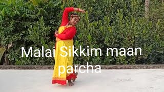 Sikkim dance Malai sikkim maan parcha Dance with Phalguni [upl. by Allemap161]