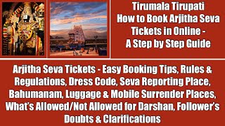 Tirumala Arjitha SevaHow to Book Tirumala Tirupati Arjitha Seva Ticket in OnlineStep by Step Guide [upl. by Ynnav]