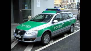 Deutsche Polizeisirene Landhorn [upl. by Ahsuatal703]