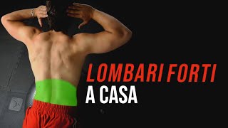 Come avere lombari forti a casa 5 ESERCIZI A CORPO LIBERO [upl. by Blanding]