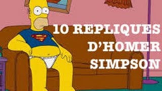 10 répliques dHomer SIMPSON  Partie 1 [upl. by Eniar984]