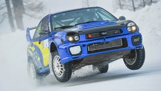 420HP Subaru Impreza WRX STI Snow Specd in Action at Livigno Ice Track [upl. by Wildon858]