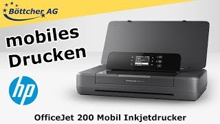 HP OfficeJet 200 Mobil Inkjetdrucker [upl. by Nwahsek]