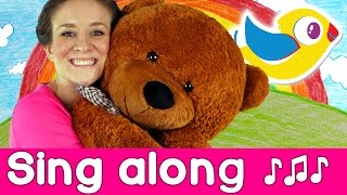 Sing Along  Teddy Bear Song  with lyrics  Starring Marty Moose [upl. by Enelyw]