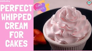 Perfect Whipped Cream  Stabilised Whipped Cream for cake frosting  Secret tips  Trending Cream [upl. by Oleusnoc]