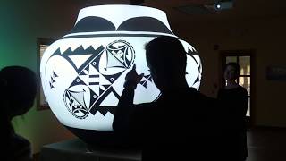 Exploring Pueblo Pottery Exhibit Projection on a Complex Curved Surface [upl. by Gilder55]