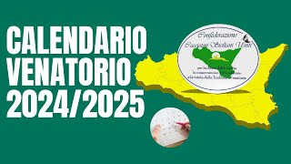 CALENDARIO VENATORIO 20242025 🗓️  Il commento della CSU [upl. by Ryann]