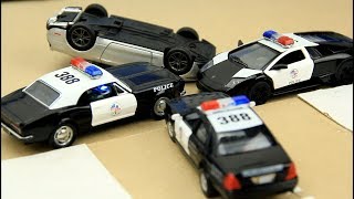 Toy police chase cars Police cars for kids [upl. by Booze]