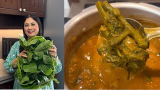 Malabar spinach curry Vali ambat a GSB konkani recipe [upl. by Kacie]