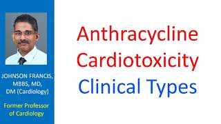 Anthracycline Cardiotoxicity Clinical Types [upl. by Eeuqram]