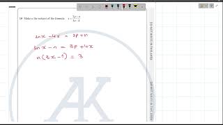 4MA11H2023OctQ15Algebric manipulations [upl. by Nedlog]