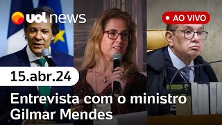 UOL News 2ª Edição Gilmar Mendes em entrevista ao vivo com Diego Thais Bilenky Tales Sakamoto [upl. by Mcgannon]