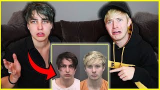 Reacting to Memes of Our Arrest  Colby Brock [upl. by Zetrom]