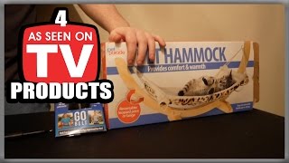 4 As Seen on TV Product Review Cat Hammock Go Belt Engraveit Pro 5 Second Fix [upl. by Anirtal]