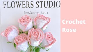 How to Crochet Rose Bouquet ✿ Crochet Flower Bouquet Tutorial [upl. by Artenra]