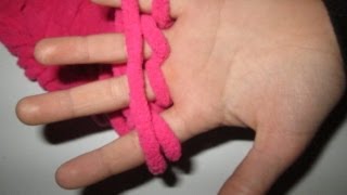 TUTO TRICOT SAMRA 9 ANS VOUS APPREND A TRICOTER AVEC LES DOIGTS  KNIT WITH YOUR FINGERS [upl. by Aiuqram]