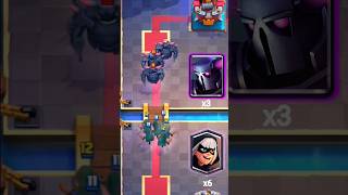 💪Many Bandits Defeat 3 PEKKA s 🗿clashroyale shorts pekka [upl. by Alfonse340]