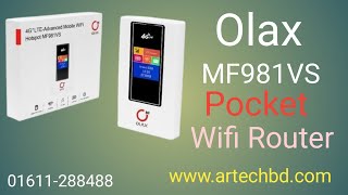 Olax MF981VS 4G Wifi Pocket Router BD  AR TECH BD  Bangla Unboxing Review  2023 [upl. by Dailey]