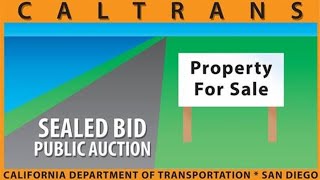 Caltrans District 11 Excess Lands Auction [upl. by Fredek]