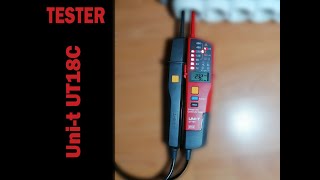 REVIEW Tester tensiune si continuitate Unit UT18C [upl. by Allyce667]