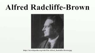 Alfred RadcliffeBrown [upl. by Reiko]