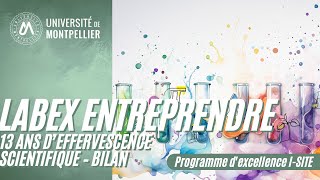 Labex Entreprendre  13 ans d’effervescence scientifique – Bilan [upl. by Sekyere28]