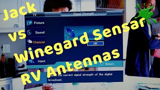 King Jack RV Antenna VS Winegard Sensar RV Antenna Signal Comparison [upl. by Alexi]