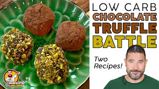 Low Carb CHOCOLATE TRUFFLE Battle  The BEST Keto Chocolate Truffle Recipe [upl. by Aiek192]