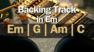 Backing Track in Em  Pop Rock  115 Bpm [upl. by Erasmus]