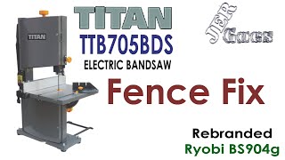 Titan TTB705BDS Bandsaw Fence Fix [upl. by Patricio]