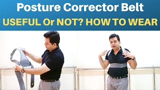 Posture Corrector How to wear Posture Corrector Belt Posture corrector device How and When To use [upl. by Yenolem237]