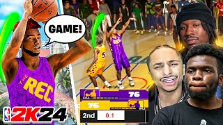 DoubleH vs Duke Dennis Cheesaholic amp ImDavisss in the 1st EVER Rec Gameplay of NBA2K24 INTENSE [upl. by Rosati976]