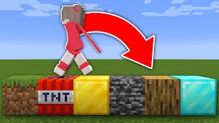 Minecraft ama YÜRÜDÜĞÜM BLOKLAR RASTGELE DEĞİŞİYOR [upl. by Gutow]