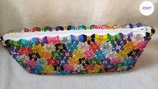 Colourful Beaded Bag Design  Clutch Purse Beaded Bag Design beads [upl. by Romano]