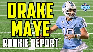 Drake Maye Rookie Scouting Report  2024 NFL Draft Dynasty Prospect [upl. by Aiekat]