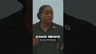 Kerryne James spreading false information in Parliament [upl. by Iveksarap]