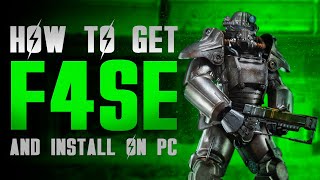 HOW TO GET F4SE AND INSTALL IT CORRECTLY │ Fallout 4 Script Extender installation [upl. by Lorre460]