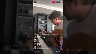 Niall Horan singing All Too Well By Taylor Swift during his IG live [upl. by Sanburn]