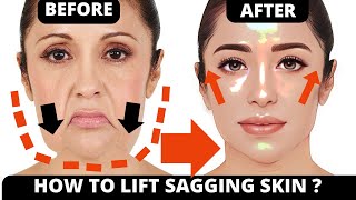 🛑 FACE LIFTING EXERCISES FOR SAGGING SKIN JOWLS LAUGH LINES FOREHEAD FROWN LINES DOUBLE CHIN [upl. by Finella906]