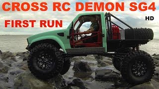 CrossRC SG4 Demon Scale CrawlerFirst Run [upl. by Mandi]