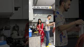 Saadhi ke baad ke side effects 😅 youtuber couplegoals comedy funny shortvideo youtubeshorts [upl. by Ramberg211]