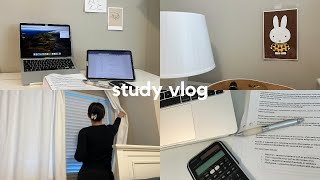 study vlog 🕰️ productive uni week amp lots of studying for midterms [upl. by Yehus]