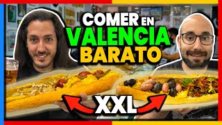 DÓNDE COMER BARATO EN VALENCIA EL AUTÉNTICO ALMUERZO VALENCIANO IMPRESIONANTE [upl. by Epul820]