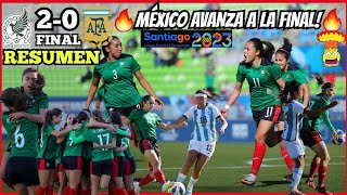 México Femenil vs Argentina Femenil 🔥 RESUMEN Juegos Panamericanos 31102023 • A la FINAL 🤯🇲🇽20🇦🇷 [upl. by Anigriv808]