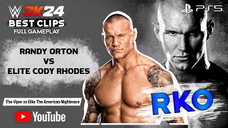 The Viper Strikes Back Orton vs Rhodes in 2K24 [upl. by Allianora]